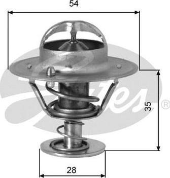 GATES-AU TH00791G1 - Termostat, soyuducu furqanavto.az