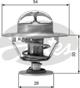 GATES-AU TH02491G1 - Termostat, soyuducu furqanavto.az