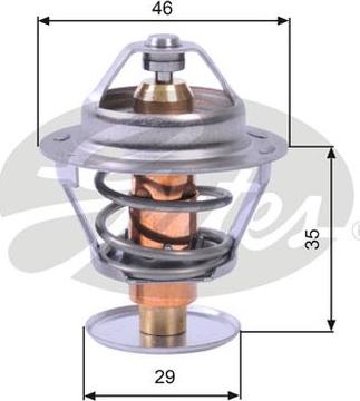 GATES-AU TH10489G1 - Termostat, soyuducu furqanavto.az