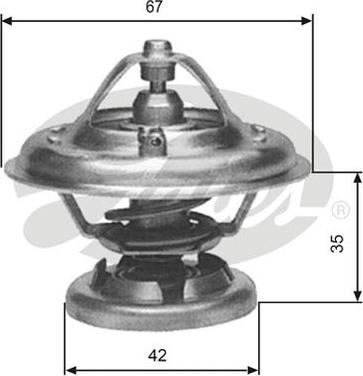 GATES-AU TH12680G1 - Termostat, soyuducu furqanavto.az