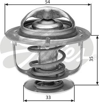 GATES-AU TH29988G1 - Termostat, soyuducu furqanavto.az