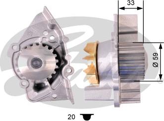 GATES-AU WP0085 - Su nasosu furqanavto.az