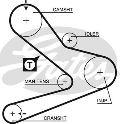 GATES-BR 98154X30XS - Vaxt kəməri furqanavto.az