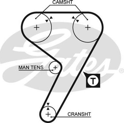 GATES-BR 41142X18 - Vaxt kəməri furqanavto.az