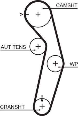 GATES-BR 5445XS - Vaxt kəməri furqanavto.az