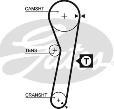 GATES-BR 5262XS - Vaxt kəməri furqanavto.az