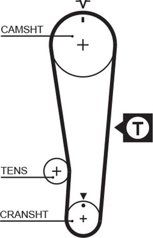 GATES-BR 5284XS - Vaxt kəməri furqanavto.az