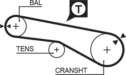 GATES-MX T090 - Vaxt kəməri furqanavto.az