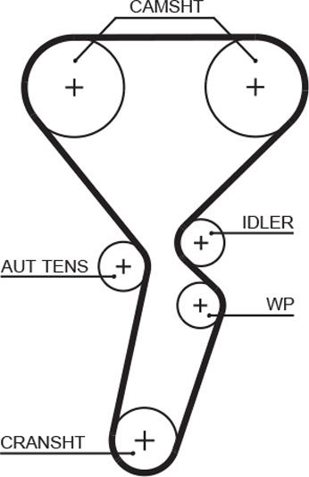 GATES-MX T1095 - Vaxt kəməri furqanavto.az