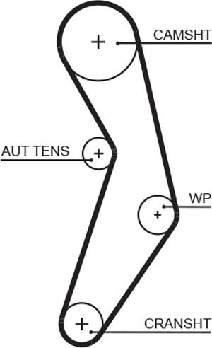 GATES-MX T1096 - Vaxt kəməri furqanavto.az