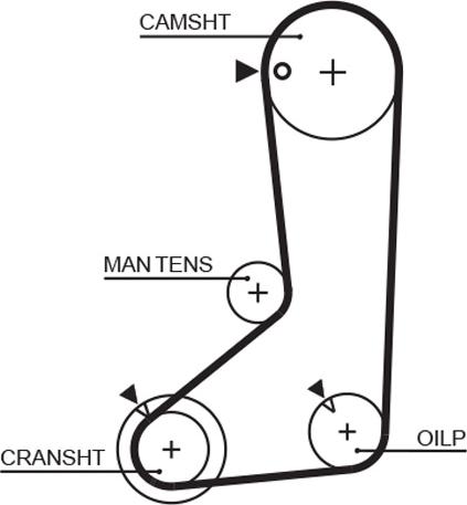 GATES-MX T124 - Vaxt kəməri furqanavto.az