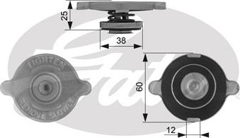 GATES-SEA RC132 - Mühürləmə qapağı, radiator furqanavto.az