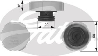 GATES-SEA RC231 - Sızdırmazlıq qapağı, soyuducu çəni www.furqanavto.az