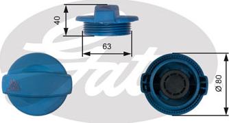 GATES-SEA RC237 - Sızdırmazlıq qapağı, soyuducu çəni furqanavto.az