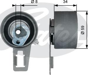 GATES-SEA T43180 - Gərginlik kasnağı, vaxt kəməri furqanavto.az