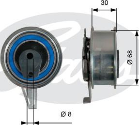 GATES-SEA T43245 - Gərginlik kasnağı, vaxt kəməri furqanavto.az