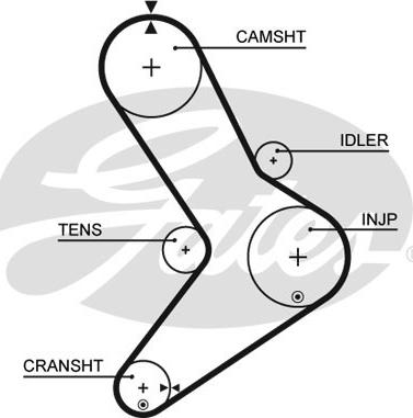 GATES-SEA T1555 - Vaxt kəməri furqanavto.az
