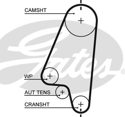 GATES-SEA T1041 - Vaxt kəməri furqanavto.az