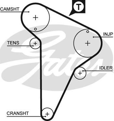GATES-SEA T1084 - Vaxt kəməri furqanavto.az