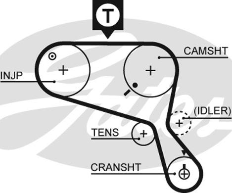 GATES-SEA T1034 - Vaxt kəməri furqanavto.az