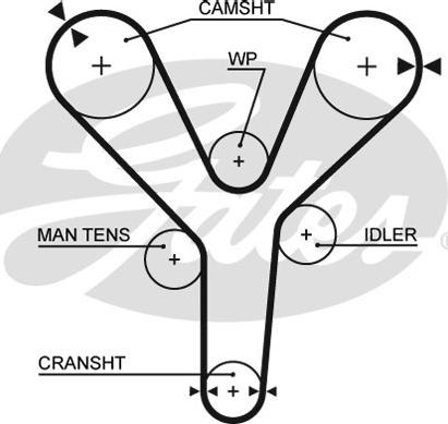 GATES-SEA T1309 - Vaxt kəməri furqanavto.az