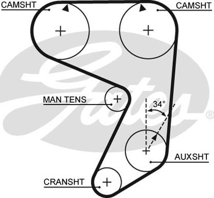 GATES-SEA T804 - Vaxt kəməri furqanavto.az