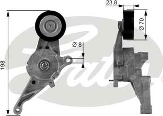 GATES-SEA T38436 - Kəmər Dartıcı, v-yivli kəmər furqanavto.az