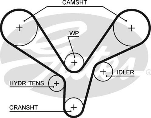 GATES-SEA T337 - Vaxt kəməri furqanavto.az