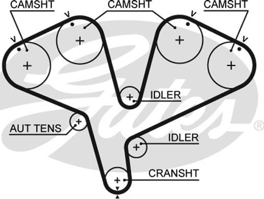 GATES-SEA T285 - Vaxt kəməri furqanavto.az