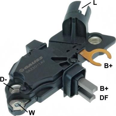 GAUSS GA230 - Gərginlik tənzimləyicisi, alternator furqanavto.az