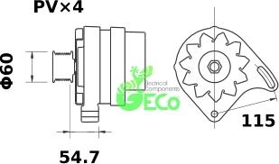 GECO A33871 - Alternator furqanavto.az