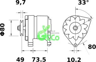 GECO A33713 - Alternator furqanavto.az