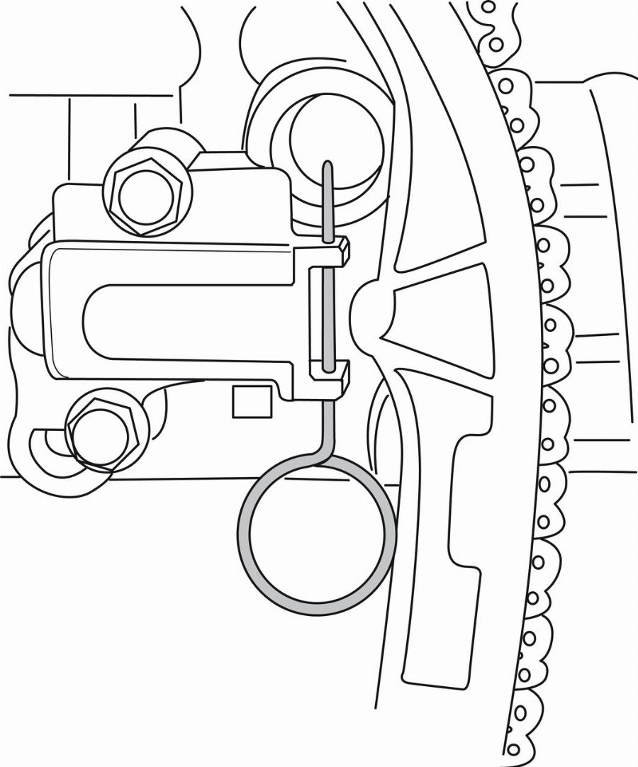 Gedore KL-0280-601 A - Saxlama alət dəsti, klapan vaxtı furqanavto.az