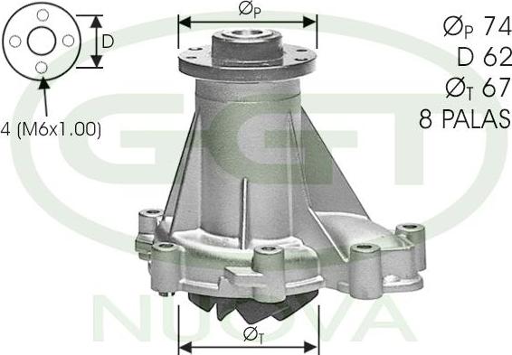 GGT PA12147 - Su nasosu furqanavto.az