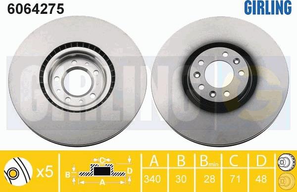 Girling 6064275 - Əyləc Diski furqanavto.az