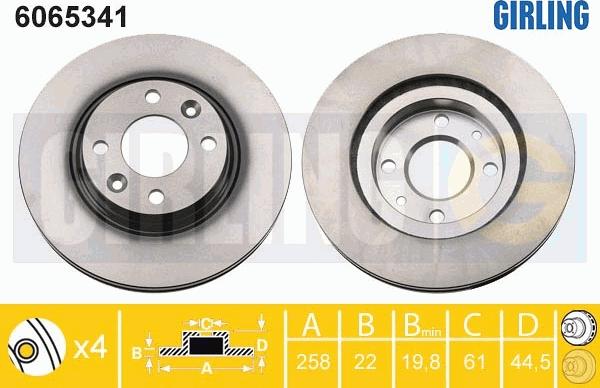 Girling 6065341 - Əyləc Diski furqanavto.az