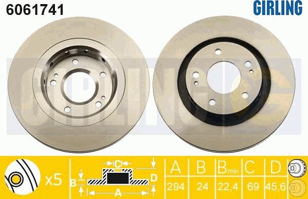 Girling 6061741 - Əyləc Diski furqanavto.az