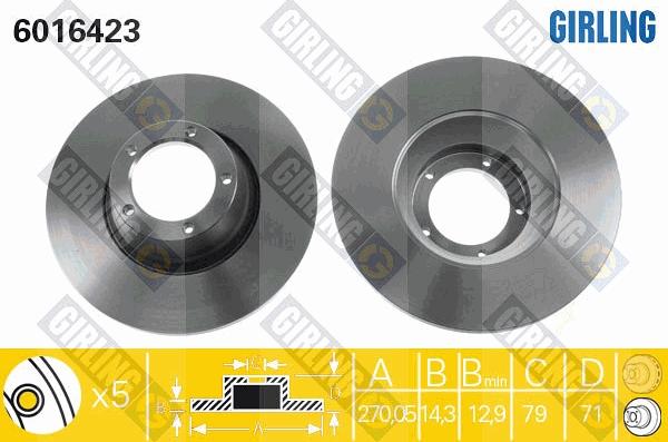 Girling 6016423 - Əyləc Diski furqanavto.az