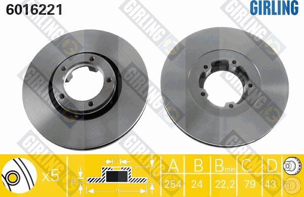 Girling 6016221 - Əyləc Diski furqanavto.az