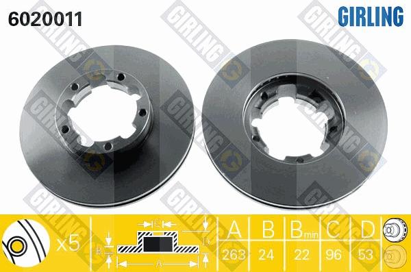 Girling 6020011 - Əyləc Diski furqanavto.az