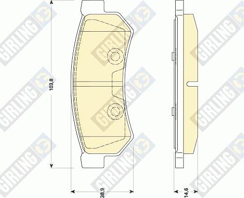 Girling 6141789 - Əyləc altlığı dəsti, əyləc diski furqanavto.az