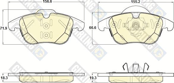 Magneti Marelli 363916060836 - Əyləc altlığı dəsti, əyləc diski furqanavto.az