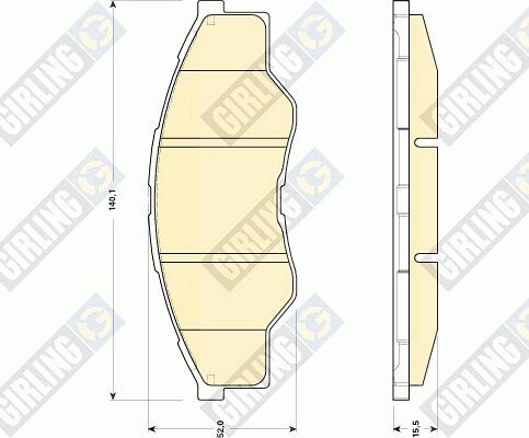 Girling 6135009 - Əyləc altlığı dəsti, əyləc diski furqanavto.az