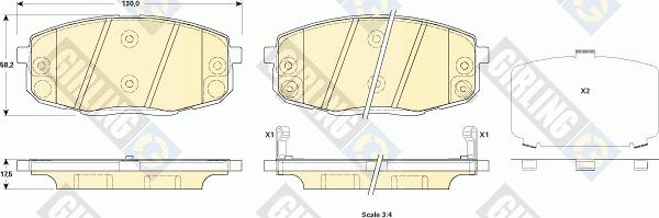 Girling 6135239 - Əyləc altlığı dəsti, əyləc diski furqanavto.az