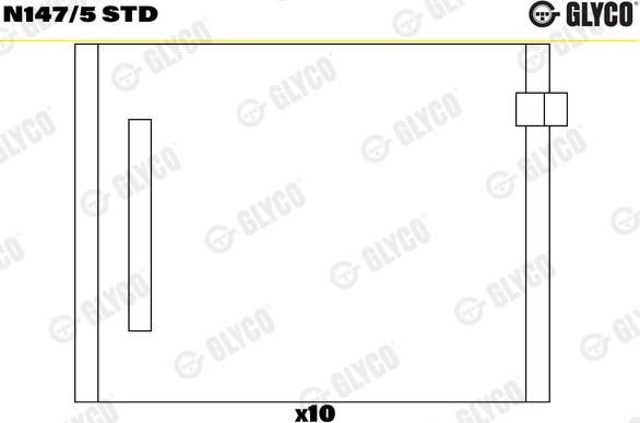 Glyco N147/5 STD - Eksantrik mil kolları furqanavto.az