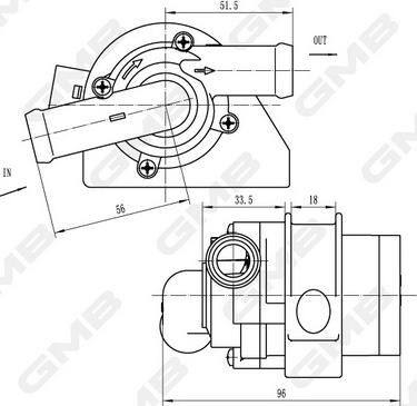 GMB GEW-VW018 - Əlavə su nasosu furqanavto.az