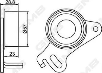 GMB GT10130 - Gərginlik kasnağı, vaxt kəməri www.furqanavto.az