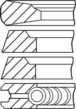 Goetze Engine 08-526900-00 - Piston halqası dəsti furqanavto.az