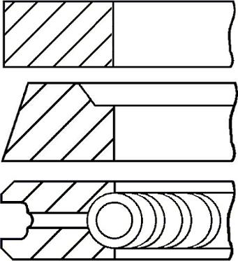 Goetze Engine 08-961900-00 - Piston halqası dəsti furqanavto.az