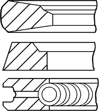 Goetze Engine 08-143600-00 - Piston halqası dəsti furqanavto.az